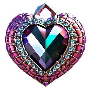 Mystical Diamond Heart Fantasy PNG 86 PNG