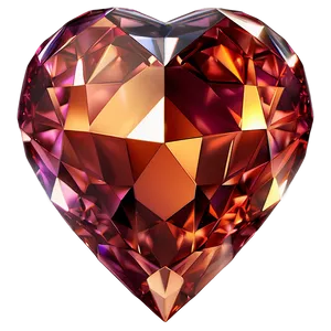 Mystical Diamond Heart Fantasy PNG Sxk PNG