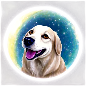 Mystical Dog Face In Moonlight PNG 41 PNG