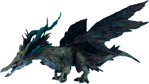 Mystical_ Dragon_ Creature PNG image