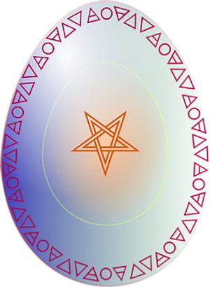 Mystical Egg Design PNG image