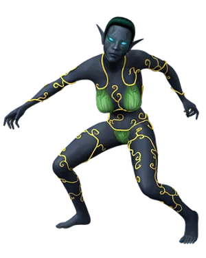 Mystical_ Elf_ Woman_ Pose