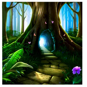 Mystical Fairy Trail Png Knt PNG image