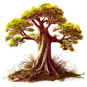 Mystical Fairy Trees PNG 05042024