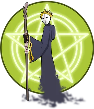 Mystical_ Figure_with_ Staff_and_ Pentagram_ Background