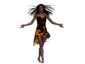 Mystical_ Fire_ Dress_ Woman