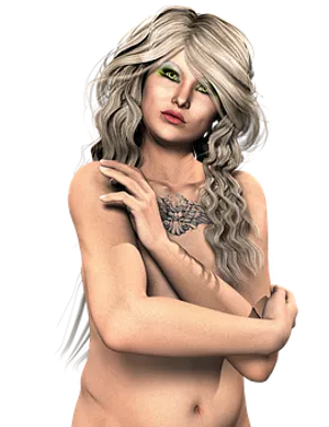 Mystical Green Eyed Woman