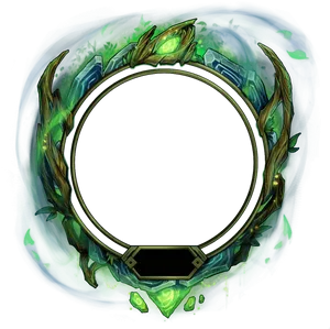 Mystical_ Green_ Frame_ League_of_ Legends PNG image