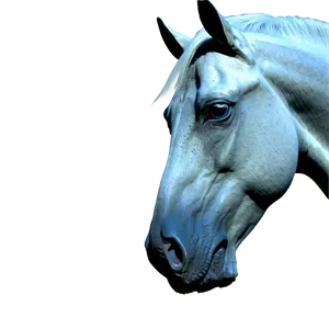 Mystical Horse Head Vision PNG 06122024