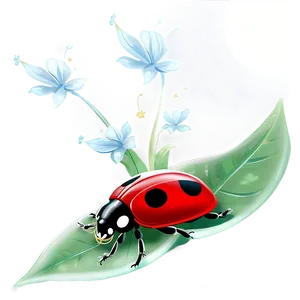 Mystical Ladybug In Moonlight PNG 05242024 PNG