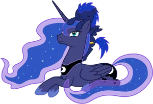 Mystical_ Night_ Pony_ Vector PNG image