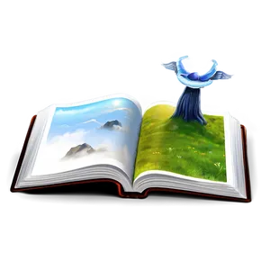 Mystical Open Book PNG 10