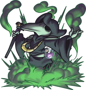 Mystical_ Plague_ Doctor_ Knight PNG image