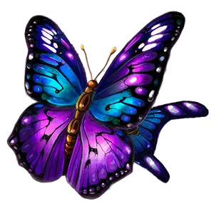Mystical Purple Butterfly Png 05232024 PNG image