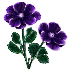 Mystical Purple Flower PNG Bhq