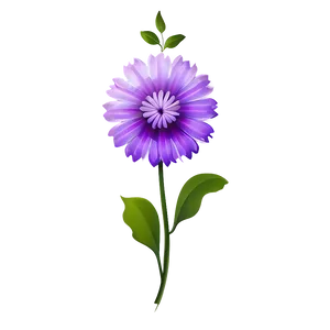 Mystical Purple Flower PNG Geg