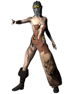 Mystical_ Warrior_ Figure PNG image