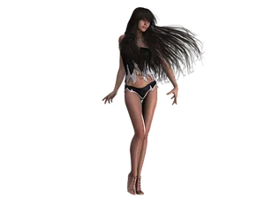 Mystical_ Winged_ Woman_ Render