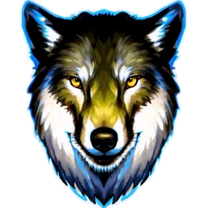 Mystical Wolf Head Avatar PNG 6