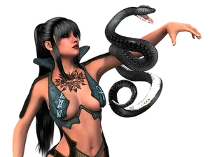 Mystical_ Woman_with_ Snake
