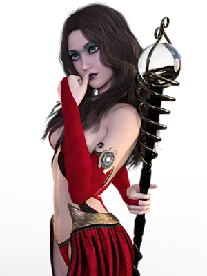 Mystical Womanwith Staff