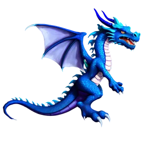 Mythical Blue Dragon Image PNG 06252024 PNG