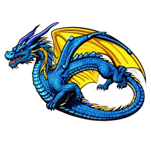 Mythical Blue Dragon Image Png Kai PNG image