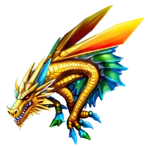 Mythical Dragon Wings Art Png 06122024 PNG image