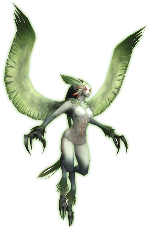 Mythical Garuda Creature Illustration PNG image