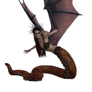 Mythical Harpy Snake Hybrid