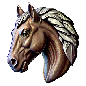 Mythical Horse Head Emblem PNG Ucq PNG
