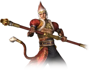 Mythical_ Monkey_ King_ Render PNG image