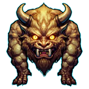 Mythical Oni Beast PNG 06122024