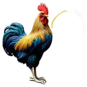 Mythical Rooster Figure PNG Lpf12