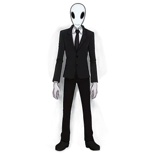 Mythical Slender Man Drawing PNG 05252024