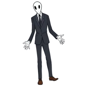 Mythical Slender Man Drawing PNG 88