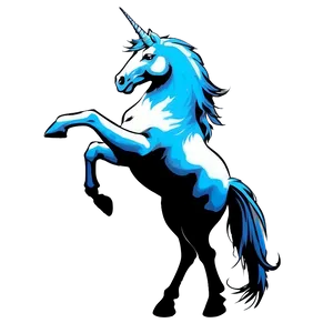 Mythical Unicorn Silhouette PNG Cgd