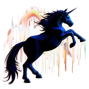 Mythical Unicorn Silhouette PNG Jbi PNG