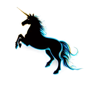 Mythical Unicorn Silhouette PNG Xff60 PNG