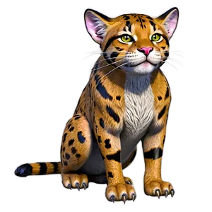 Mythical Wildcat Creature PNG Vri