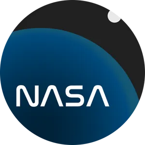 N A S A Logo Blue Sphere PNG
