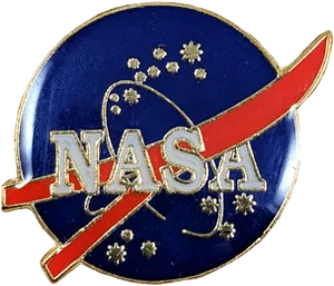 N A S A Logo Enamel Pin PNG
