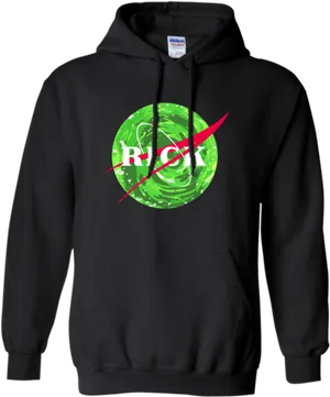 N A S A Logo Parody Hoodie