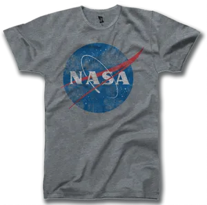 N A S A Logo T Shirt Design PNG