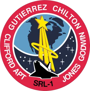 N A S A_ Space_ Shuttle_ Mission_ Patch_ S R L1 PNG