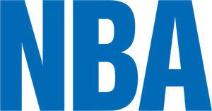 N B A Logo Blueon Black PNG image