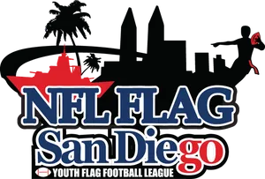 N F L Flag San Diego Youth Football League Logo PNG image