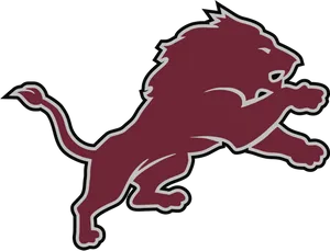 N F L Team Leaping Lion Logo PNG image