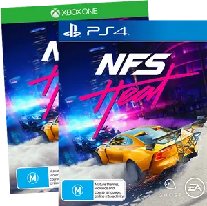 N F S Heat Game Cover Artwork PNG image