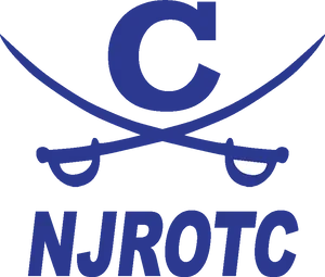 N J R O T C Logo Blueand Black